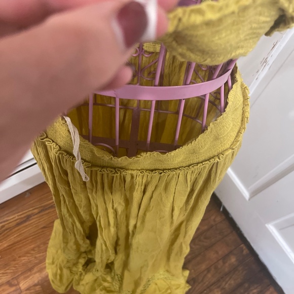 Free People Santa Maria Maxi Dress Endless Summer XSmall Gold NEW - Picture 4 of 7